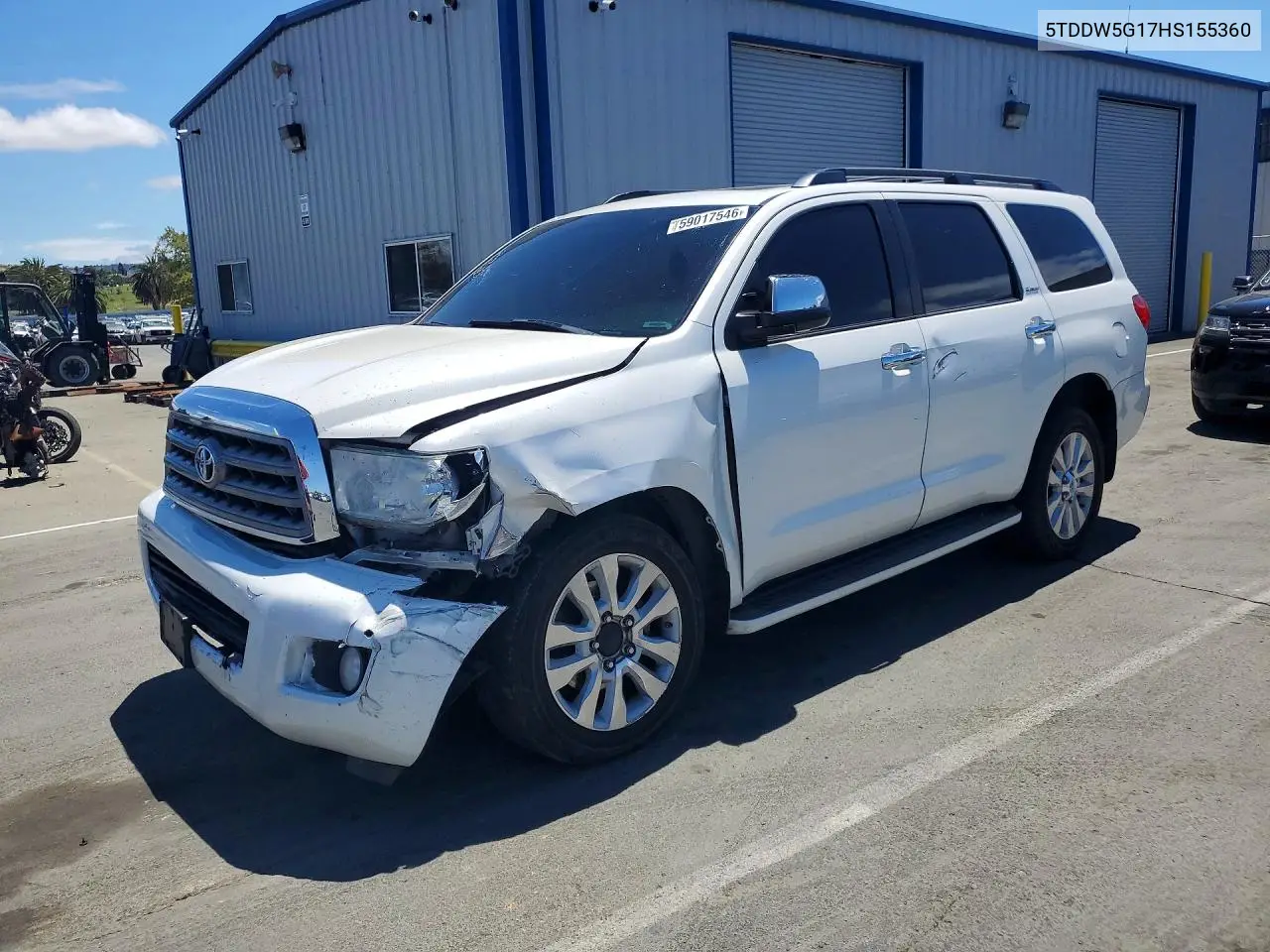 2017 Toyota Sequoia Platinum VIN: 5TDDW5G17HS155360 Lot: 59017546