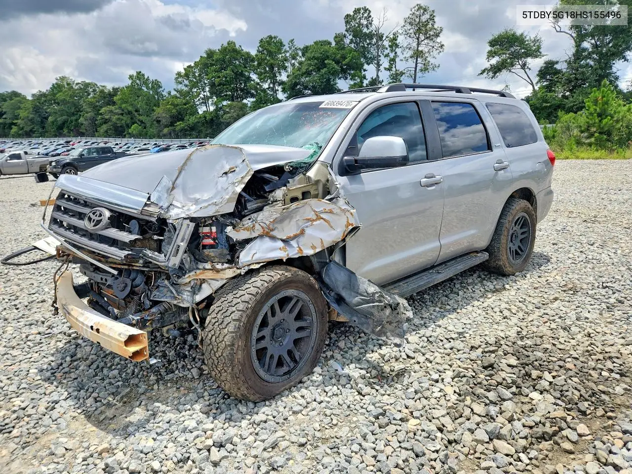2017 Toyota Sequoia Sr5 VIN: 5TDBY5G18HS155496 Lot: 60839476