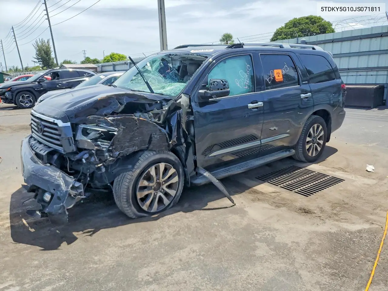 2018 Toyota Sequoia Limited VIN: 5TDKY5G10JS071811 Lot: 60932026