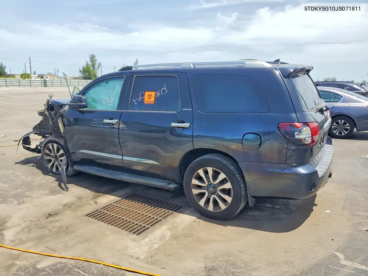 2018 Toyota Sequoia Limited VIN: 5TDKY5G10JS071811 Lot: 60932026