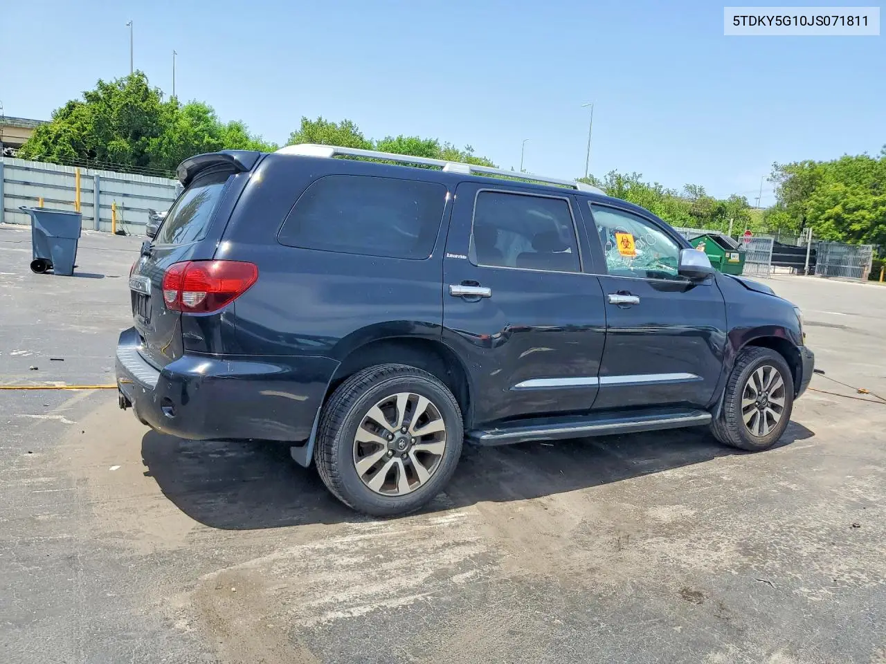 2018 Toyota Sequoia Limited VIN: 5TDKY5G10JS071811 Lot: 60932026