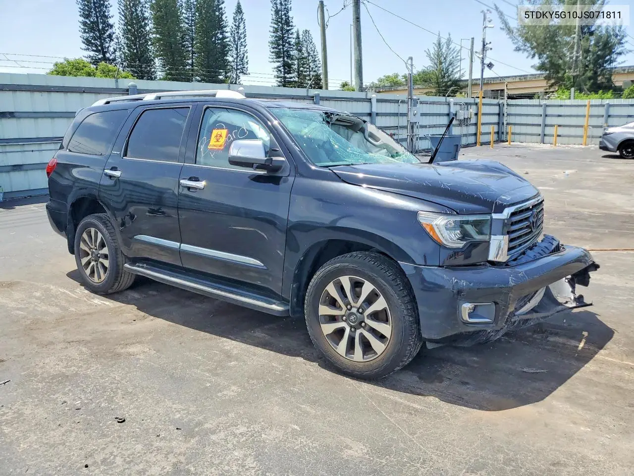 2018 Toyota Sequoia Limited VIN: 5TDKY5G10JS071811 Lot: 60932026