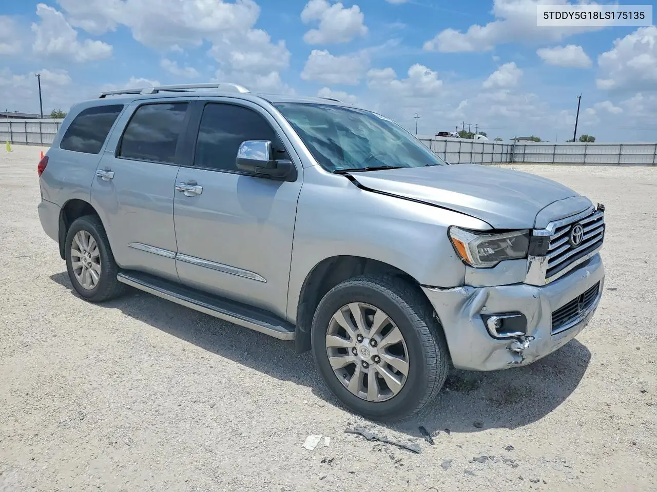 2020 Toyota Sequoia Platinum VIN: 5TDDY5G18LS175135 Lot: 60251976