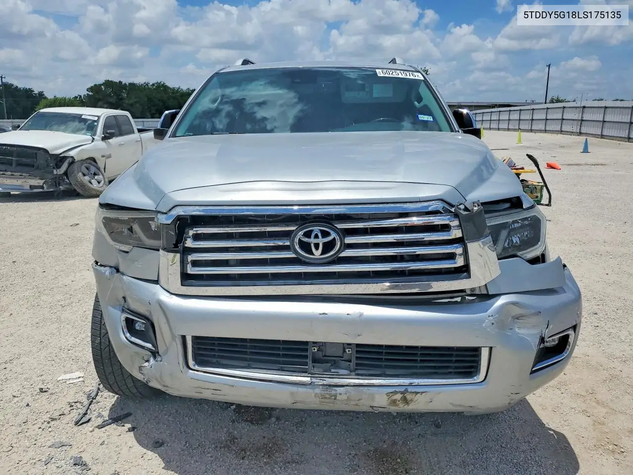 2020 Toyota Sequoia Platinum VIN: 5TDDY5G18LS175135 Lot: 60251976