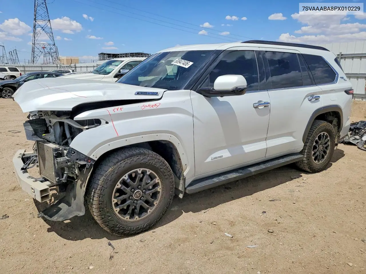 2023 Toyota Sequoia Limited VIN: 7SVAAABA8PX010229 Lot: 60947406