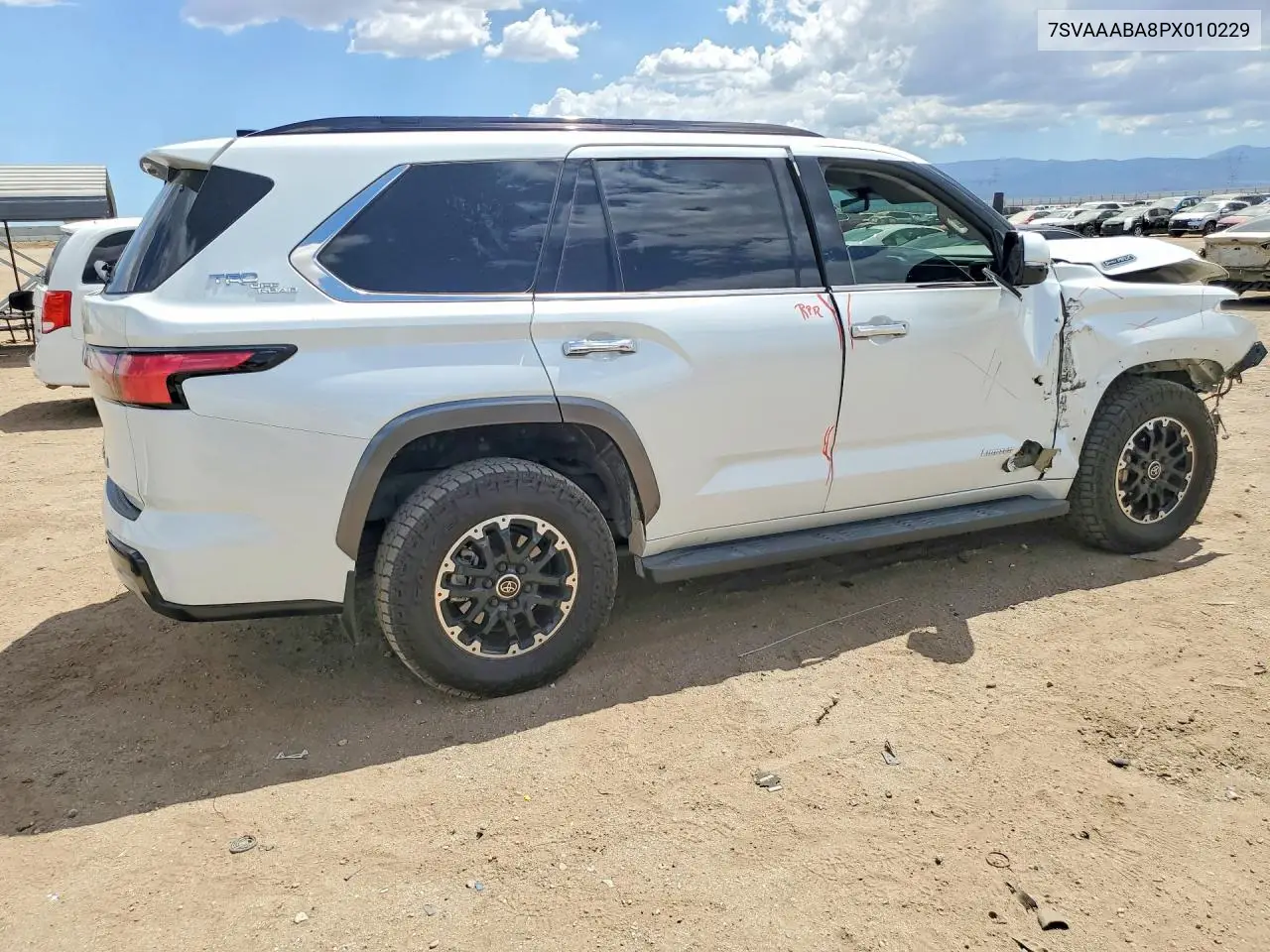 2023 Toyota Sequoia Limited VIN: 7SVAAABA8PX010229 Lot: 60947406