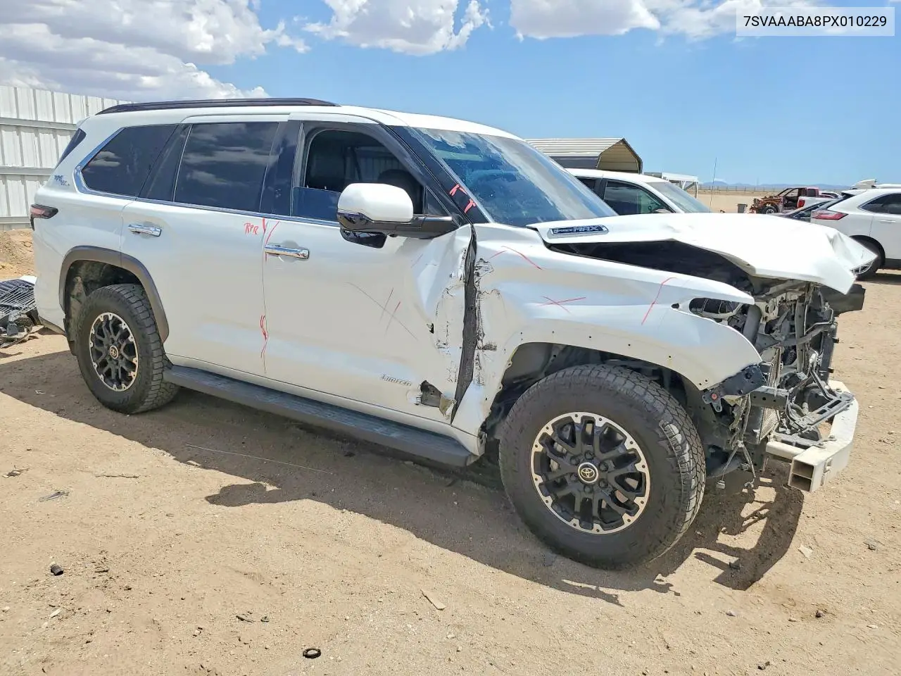 2023 Toyota Sequoia Limited VIN: 7SVAAABA8PX010229 Lot: 60947406