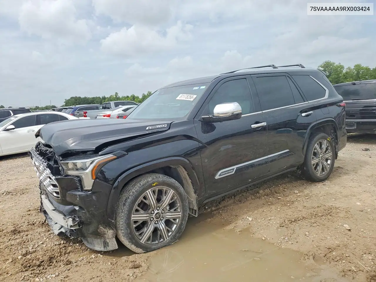 2024 Toyota Sequoia Capstone VIN: 7SVAAAAA9RX003424 Lot: 61178266