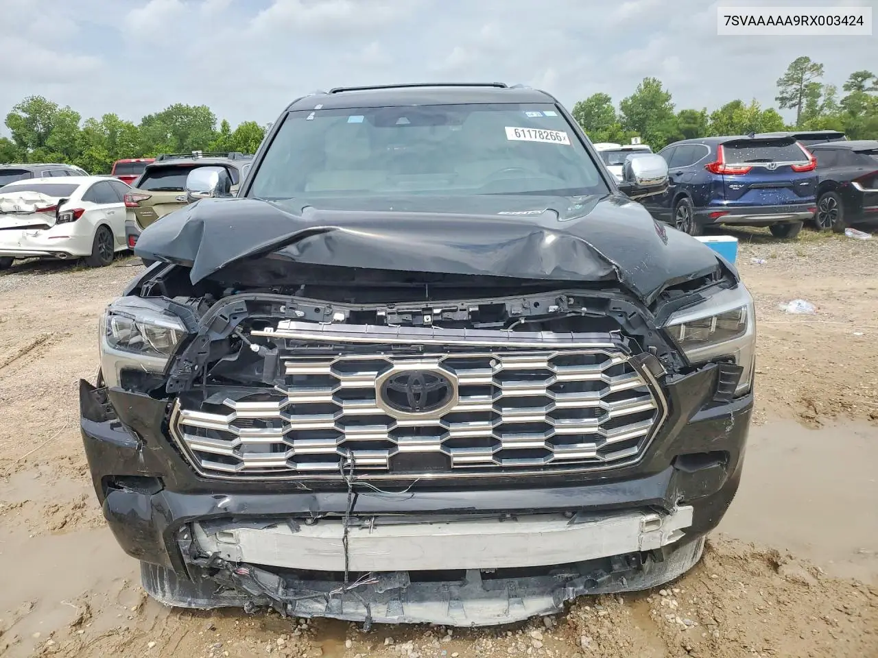 2024 Toyota Sequoia Capstone VIN: 7SVAAAAA9RX003424 Lot: 61178266