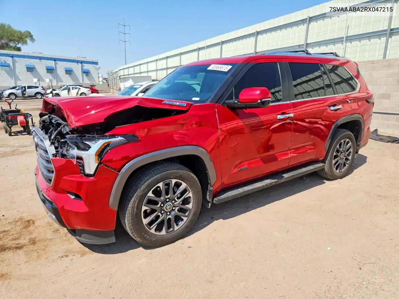 2024 Toyota Sequoia Limited VIN: 7SVAAABA2RX047215 Lot: 85969615