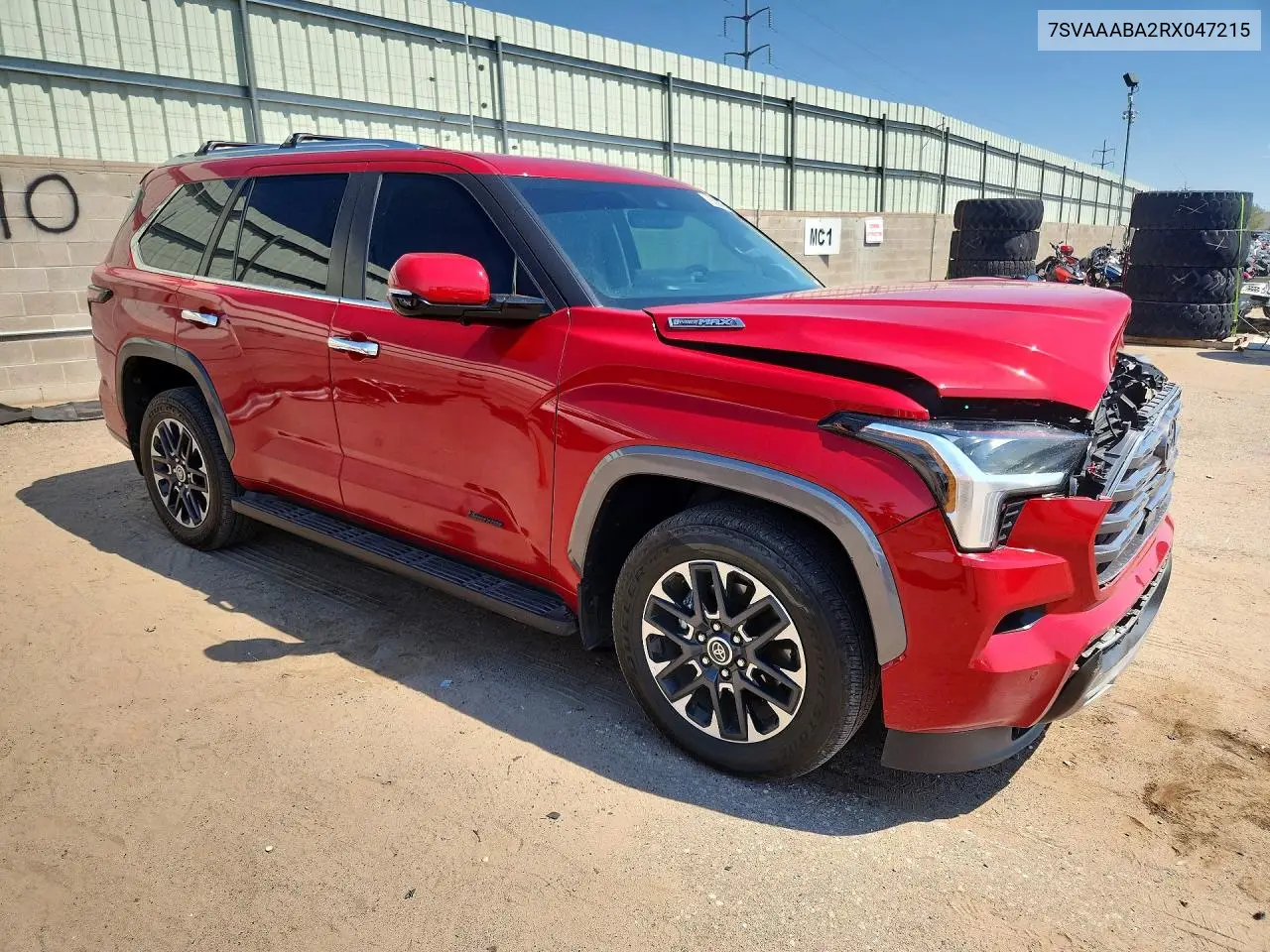 2024 Toyota Sequoia Limited VIN: 7SVAAABA2RX047215 Lot: 85969615