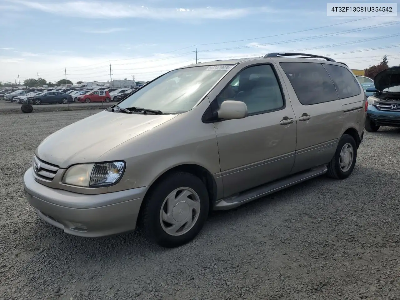 4T3ZF13C81U354542 2001 Toyt Sienna Xle