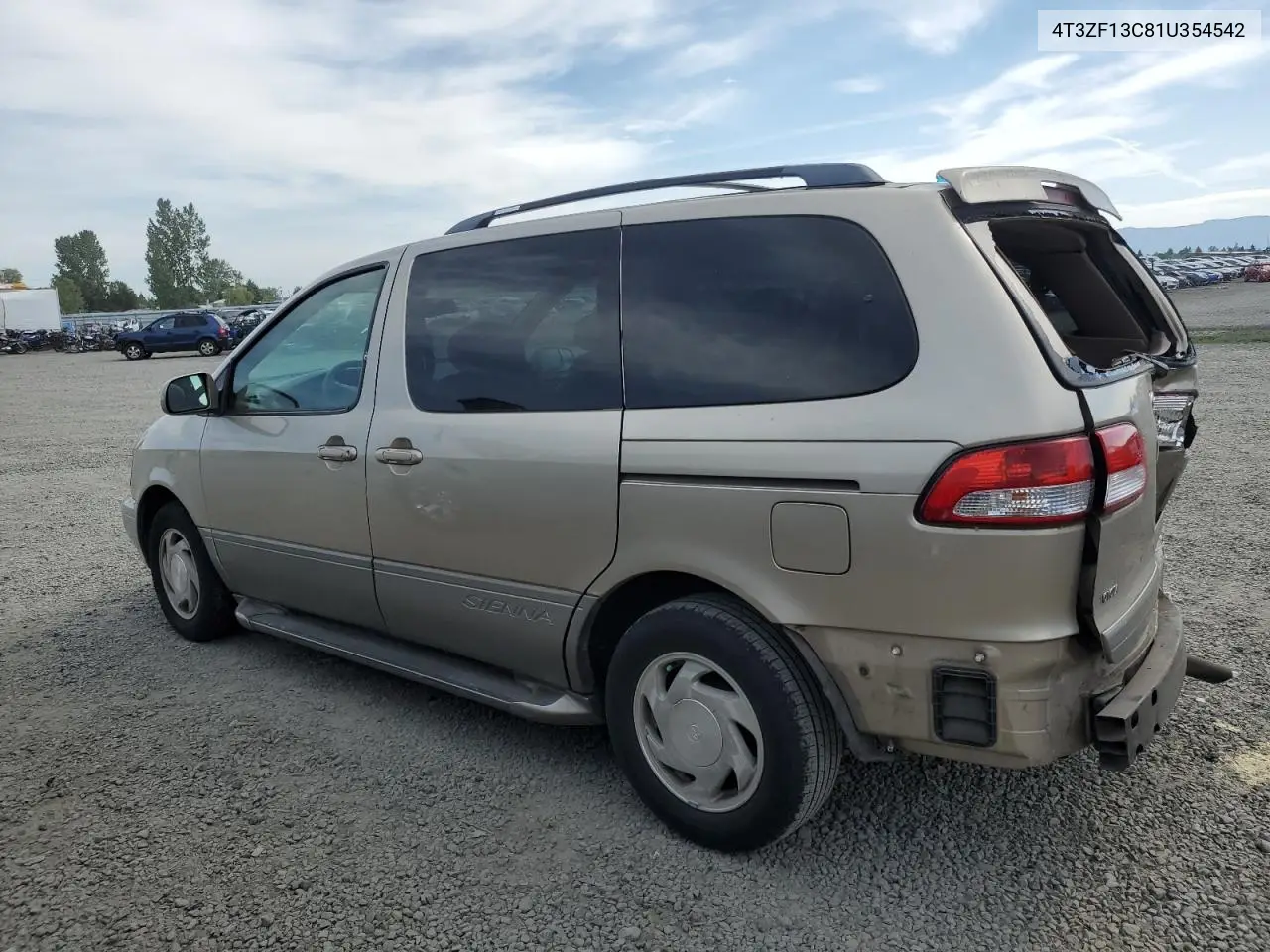 4T3ZF13C81U354542 2001 Toyt Sienna Xle