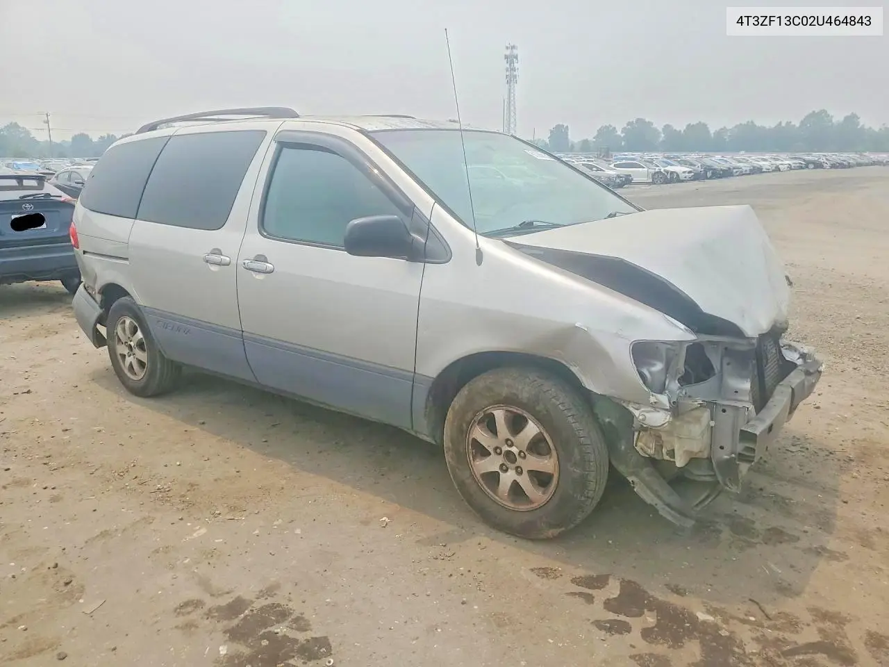 2002 Toyota Sienna Le VIN: 4T3ZF13C02U464843 Lot: 61266136