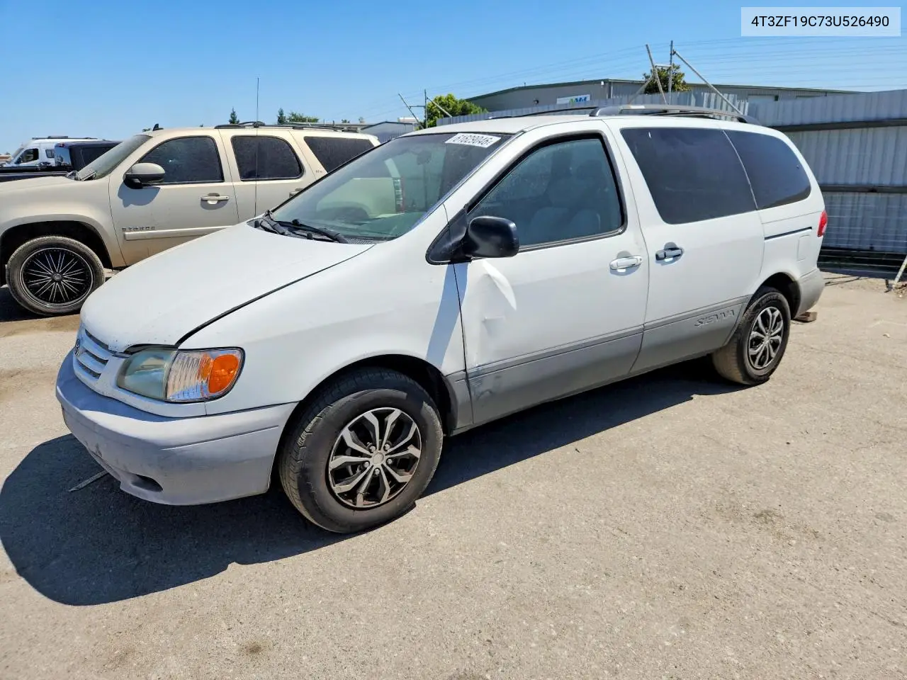 2003 Toyota Sienna Ce VIN: 4T3ZF19C73U526490 Lot: 61629046