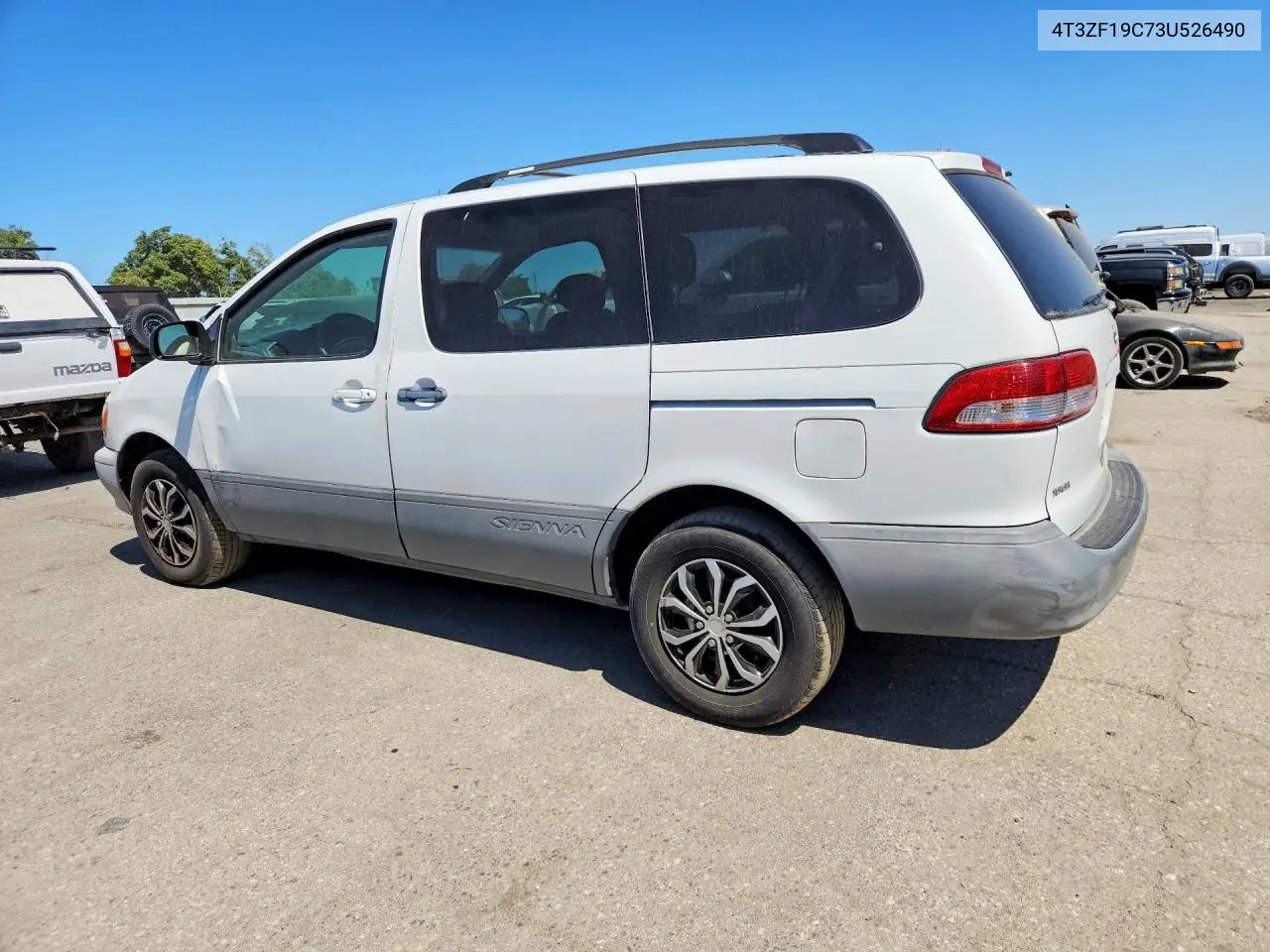 2003 Toyota Sienna Ce VIN: 4T3ZF19C73U526490 Lot: 61629046