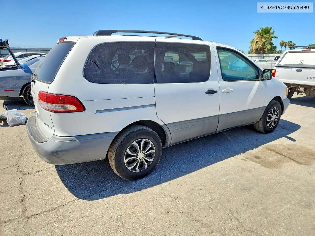 2003 Toyota Sienna Ce VIN: 4T3ZF19C73U526490 Lot: 61629046