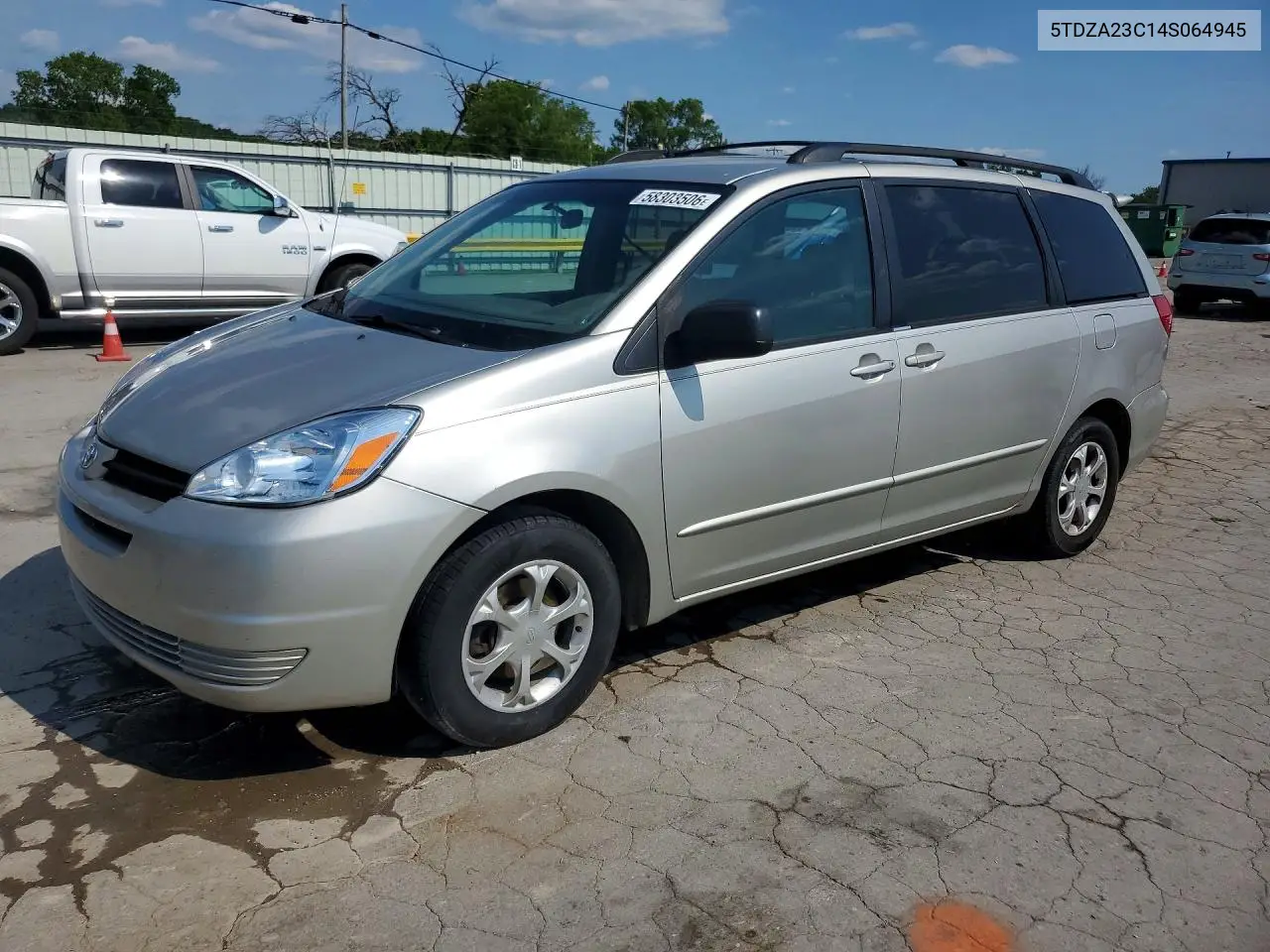 2004 Toyota Sienna Le 7 Passenger VIN: 5TDZA23C14S064945 Lot: 58303506