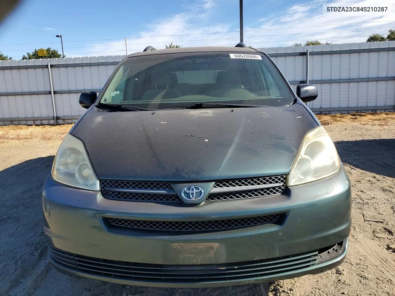 2004 Toyt Sienna VIN: 5TDZA23C84S210287 Lot: 60628906