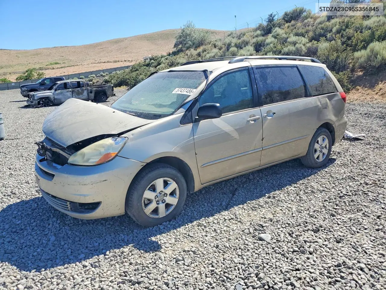2005 Toyota Sienna Le 8 Passenger VIN: 5TDZA23C95S356845 Lot: 57437486