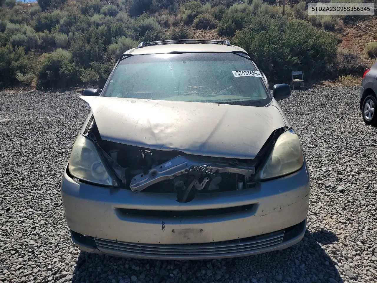 2005 Toyota Sienna Le 8 Passenger VIN: 5TDZA23C95S356845 Lot: 57437486