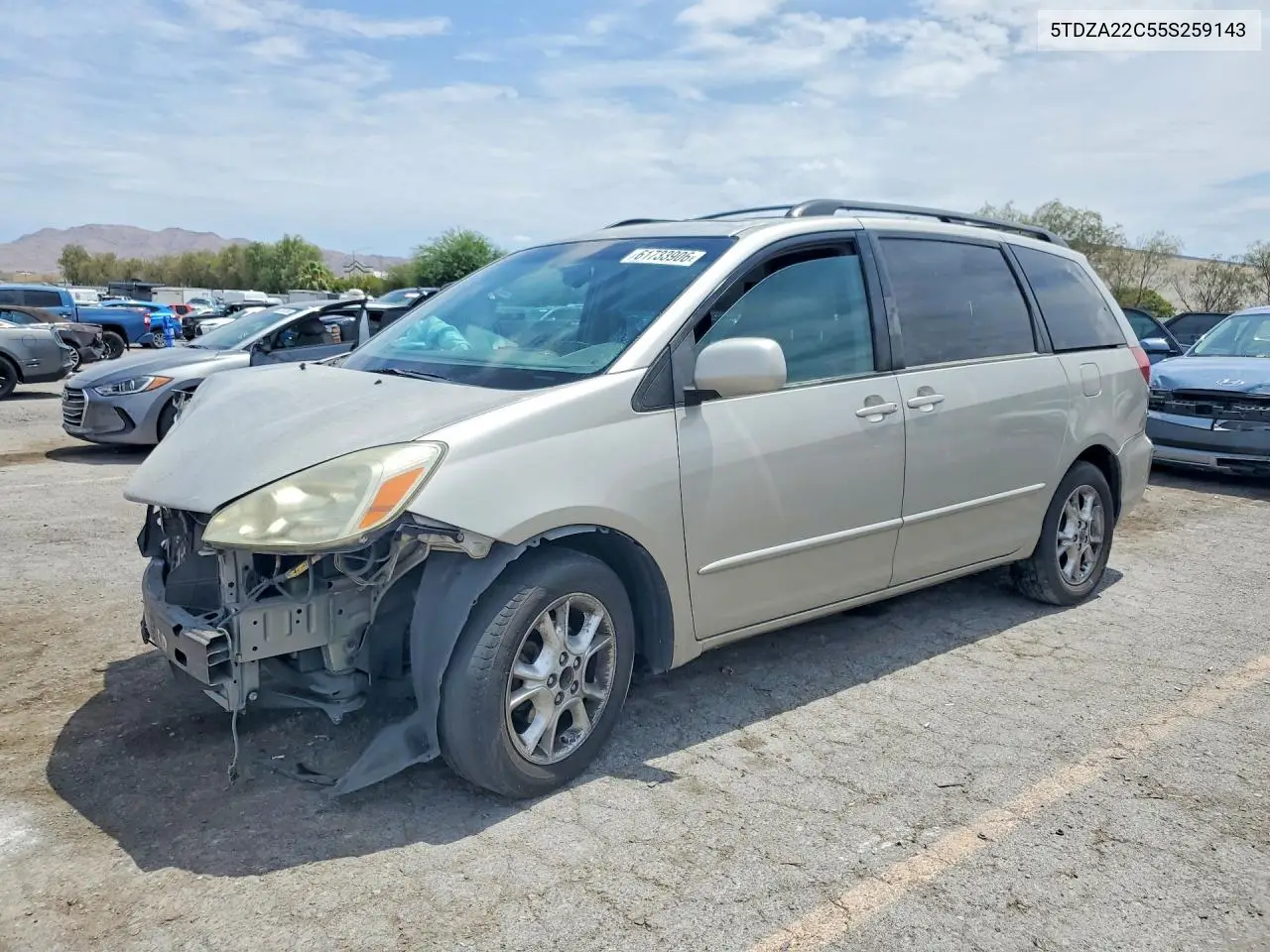 2005 Toyota Sienna Xle 7 Passenger VIN: 5TDZA22C55S259143 Lot: 61733906