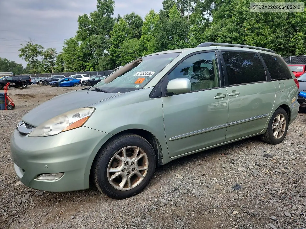2006 Toyota Sienna Xle Limited 7 Passenger VIN: 5TDZA22C66S485242 Lot: 61055156