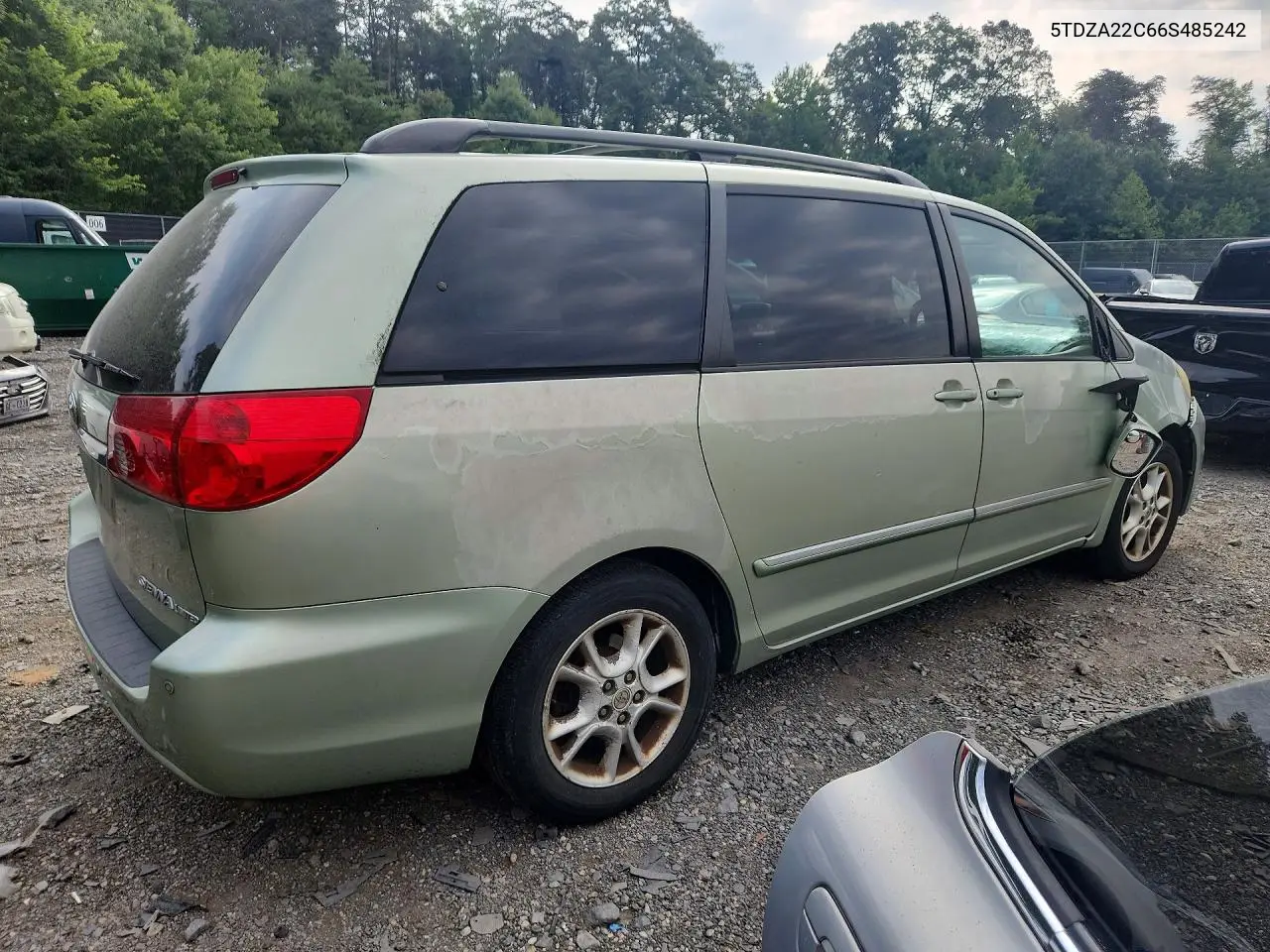 2006 Toyota Sienna Xle Limited 7 Passenger VIN: 5TDZA22C66S485242 Lot: 61055156