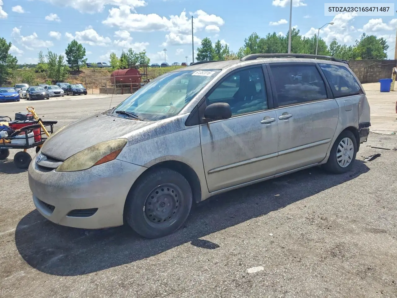 2006 Toyota Sienna Le 7 Passenger VIN: 5TDZA23C16S471487 Lot: 61382016