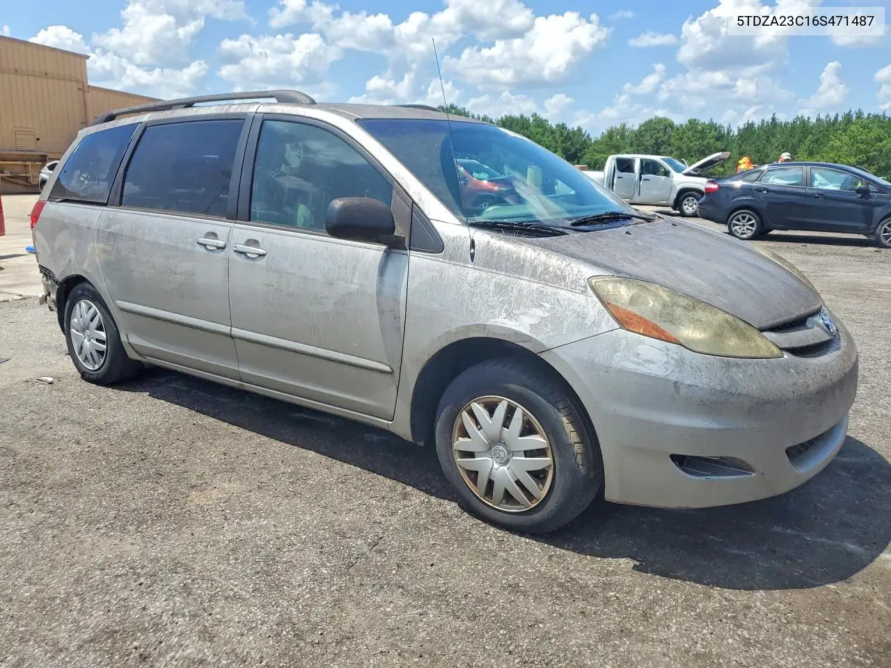 2006 Toyota Sienna Le 7 Passenger VIN: 5TDZA23C16S471487 Lot: 61382016
