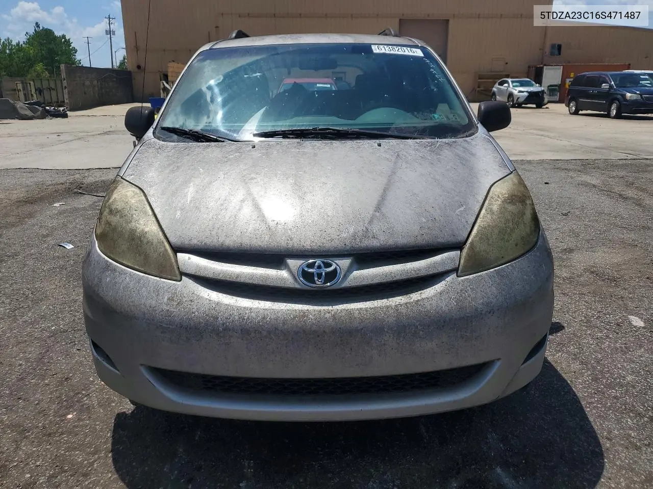 2006 Toyota Sienna Le 7 Passenger VIN: 5TDZA23C16S471487 Lot: 61382016