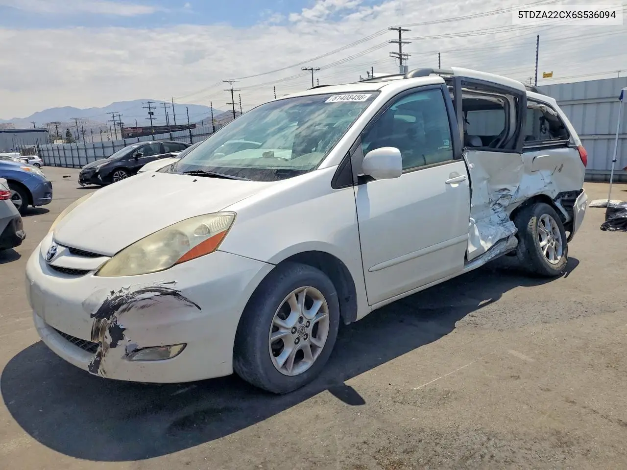 2006 Toyota Sienna Xle 7 Passenger VIN: 5TDZA22CX6S536094 Lot: 61408456