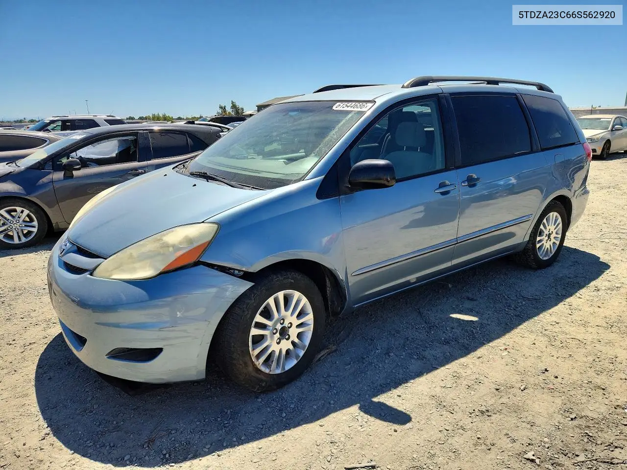 2006 Toyota Sienna Le 7 Passenger VIN: 5TDZA23C66S562920 Lot: 61544686