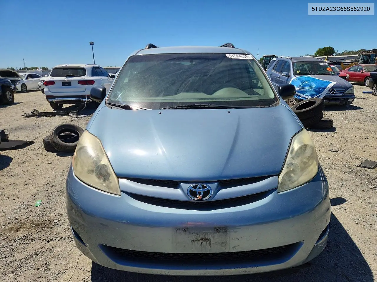 2006 Toyota Sienna Le 7 Passenger VIN: 5TDZA23C66S562920 Lot: 61544686