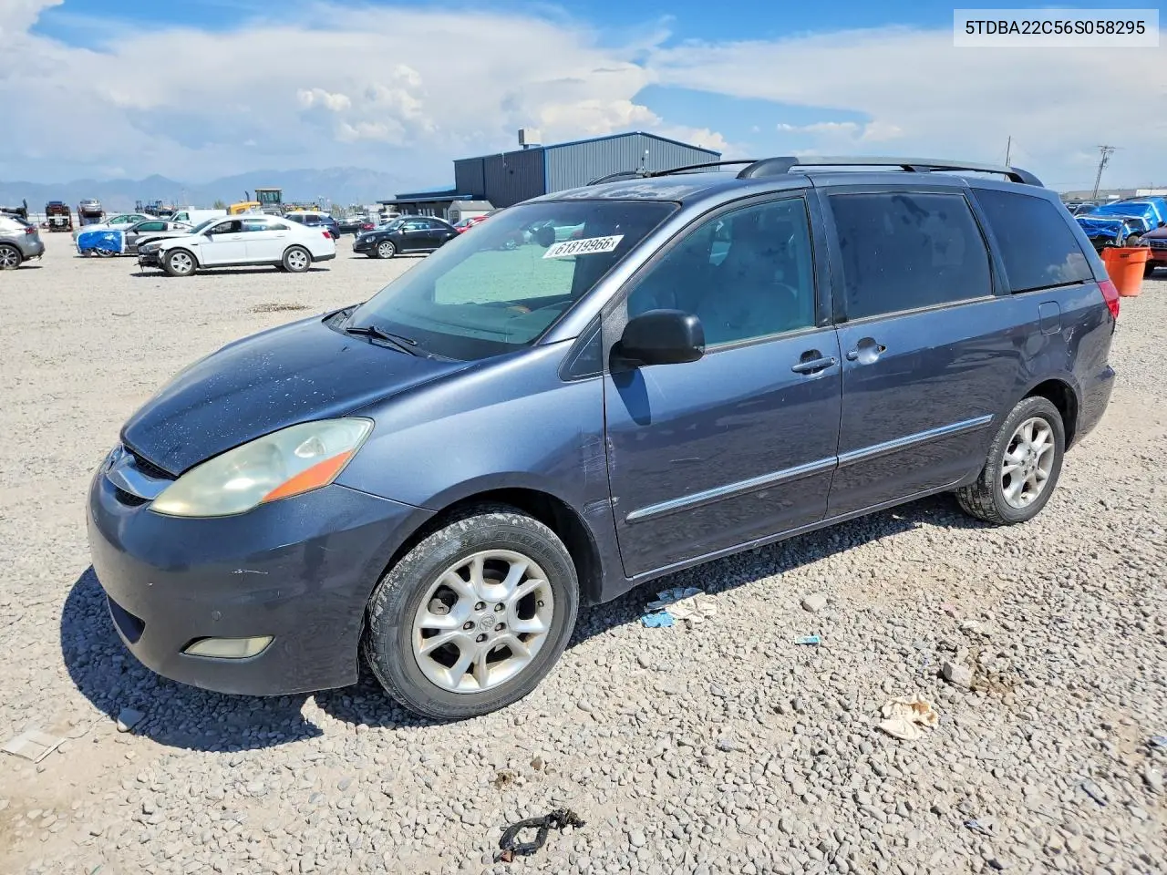 2006 Toyota Sienna Xle Limited 7 Passenger VIN: 5TDBA22C56S058295 Lot: 61819966