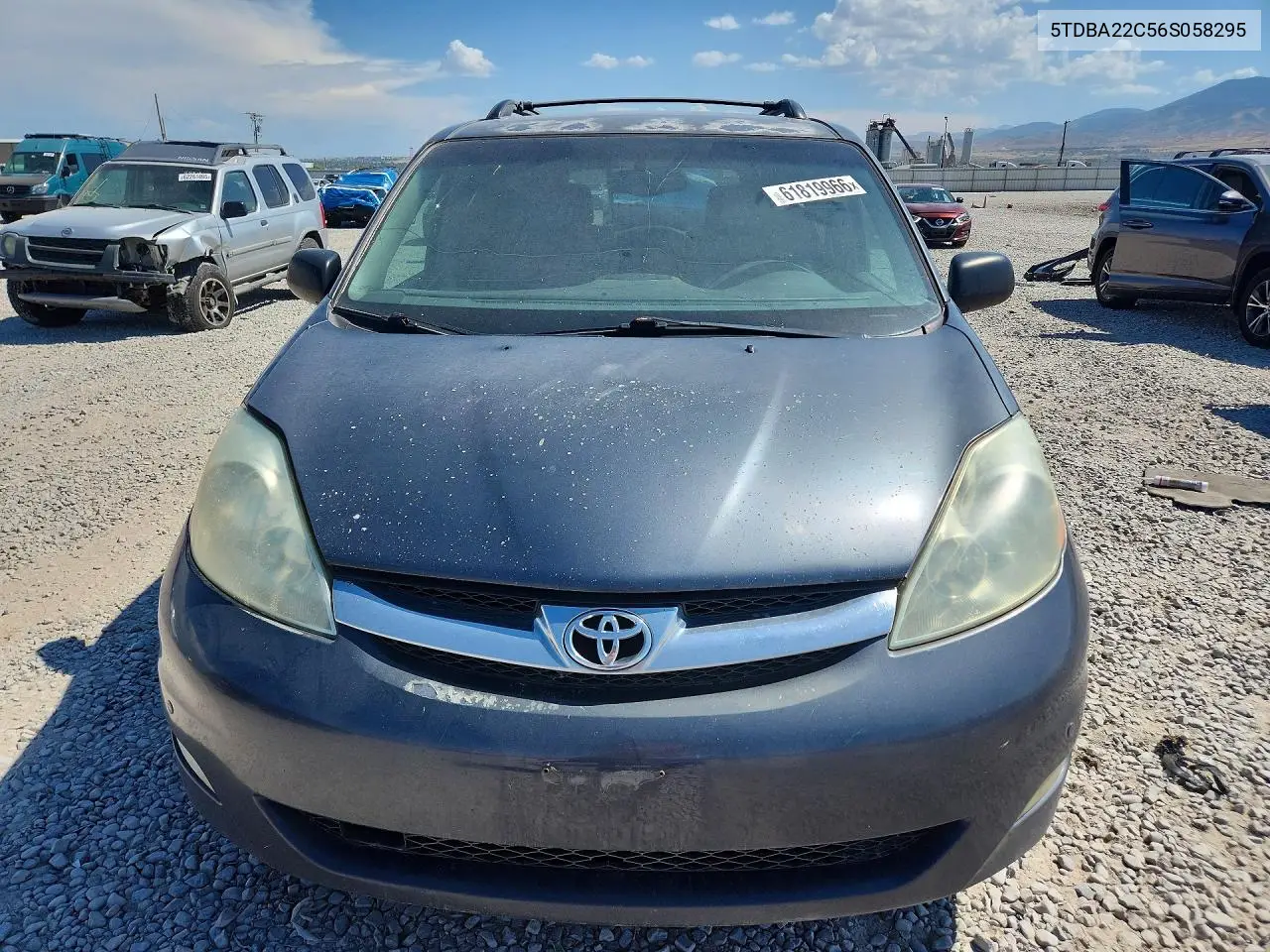 2006 Toyota Sienna Xle Limited 7 Passenger VIN: 5TDBA22C56S058295 Lot: 61819966