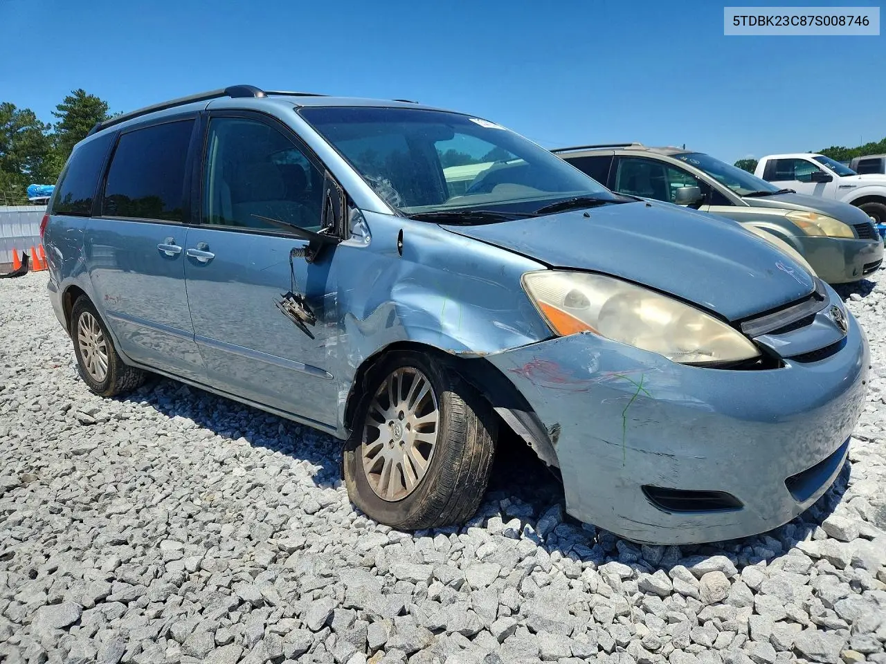 2007 Toyota Sienna Le VIN: 5TDBK23C87S008746 Lot: 55872576
