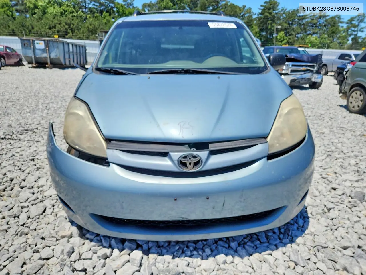2007 Toyota Sienna Le VIN: 5TDBK23C87S008746 Lot: 55872576