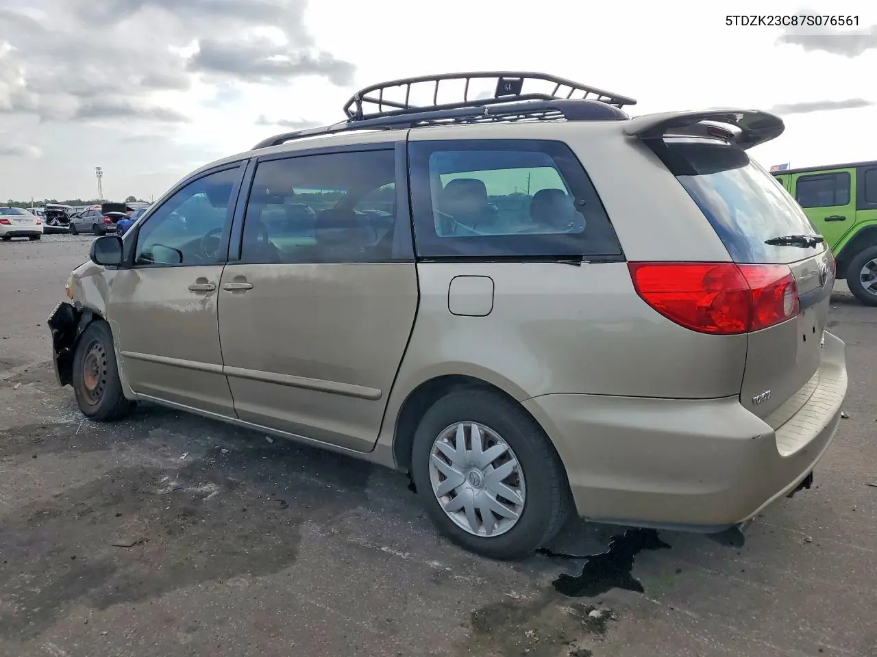 2007 Toyota Sienna Ce 7-Passenger VIN: 5TDZK23C87S076561 Lot: 61968446