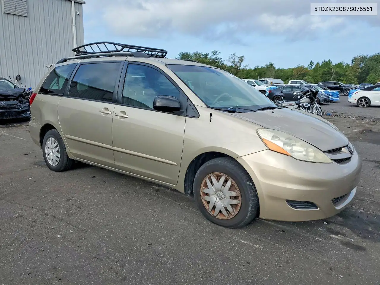 2007 Toyota Sienna Ce 7-Passenger VIN: 5TDZK23C87S076561 Lot: 61968446