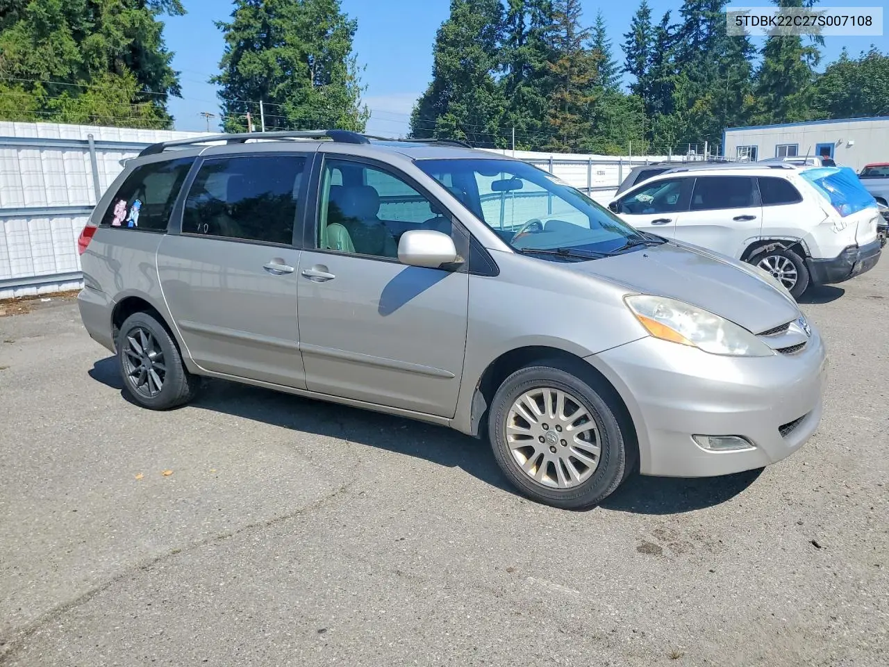 2007 Toyota Sienna Xle 7-Passenger VIN: 5TDBK22C27S007108 Lot: 61995026