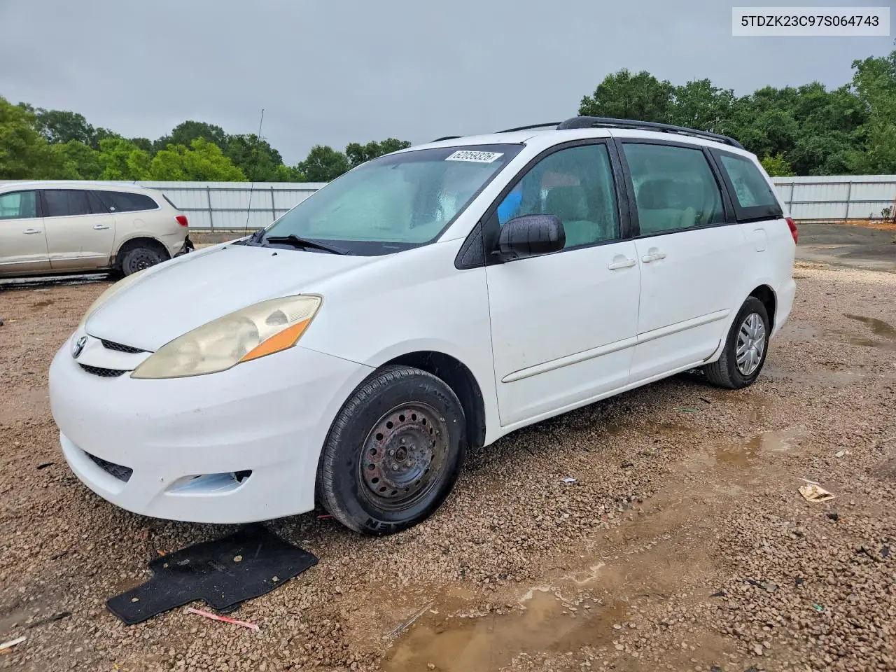 2007 Toyota Sienna Ce 7-Passenger VIN: 5TDZK23C97S064743 Lot: 62059326