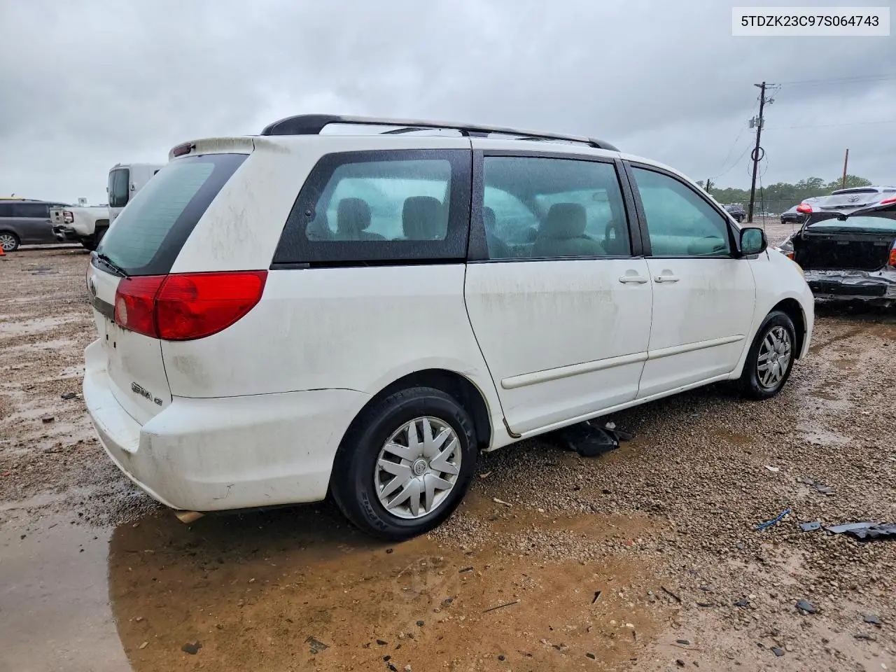 2007 Toyota Sienna Ce 7-Passenger VIN: 5TDZK23C97S064743 Lot: 62059326