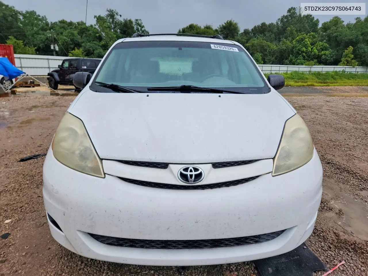 2007 Toyota Sienna Ce 7-Passenger VIN: 5TDZK23C97S064743 Lot: 62059326