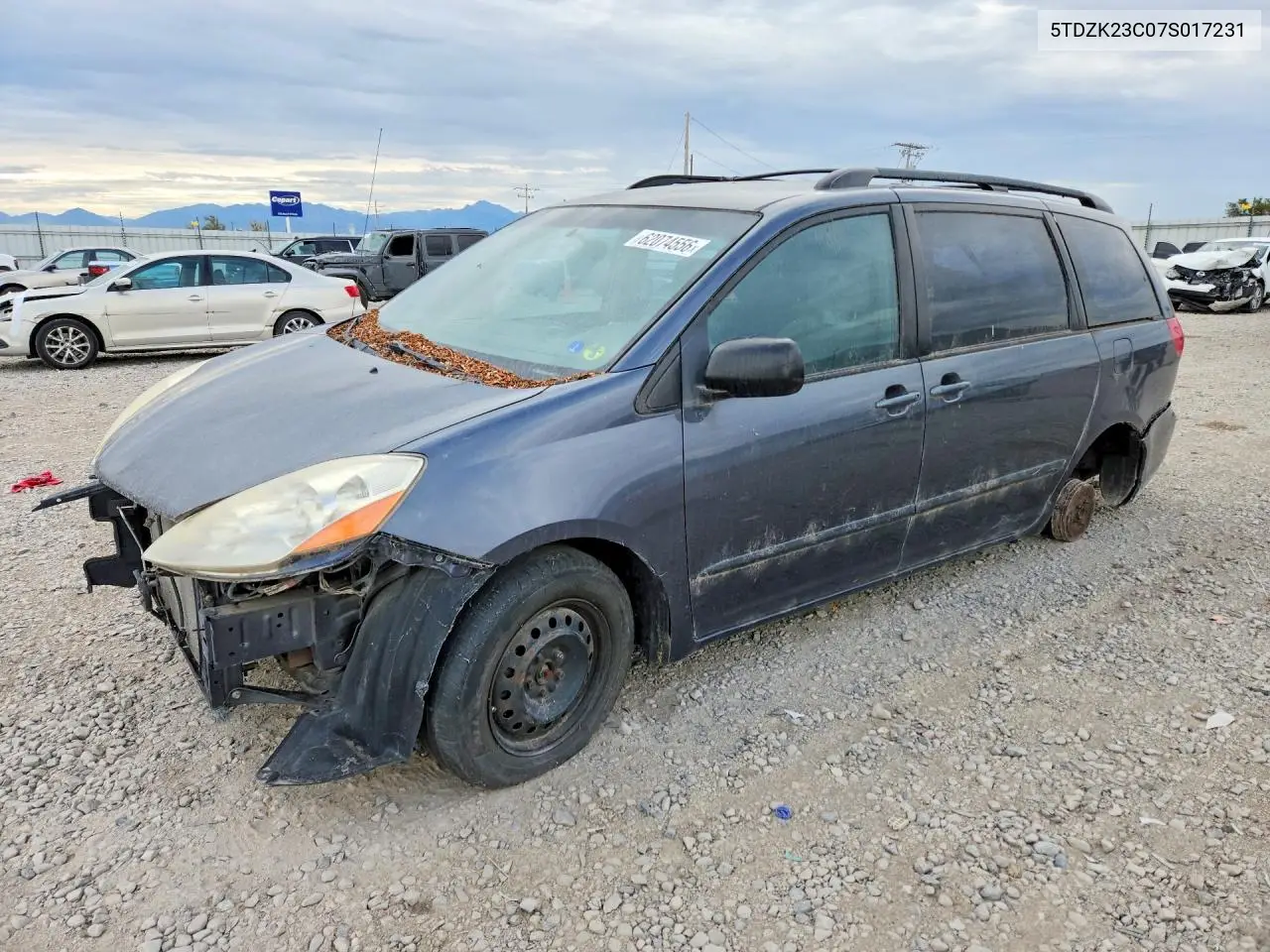 2007 Toyota Sienna VIN: 5TDZK23C07S017231 Lot: 62074556
