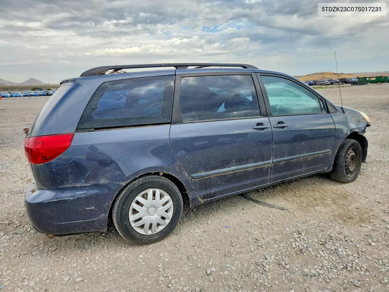 2007 Toyota Sienna VIN: 5TDZK23C07S017231 Lot: 62074556