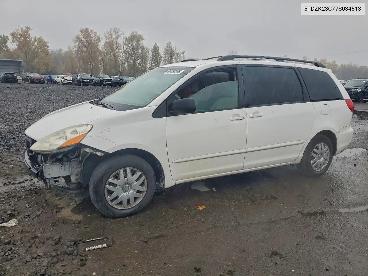 5TDZK23C77S034513 2007 Toyota Sienna