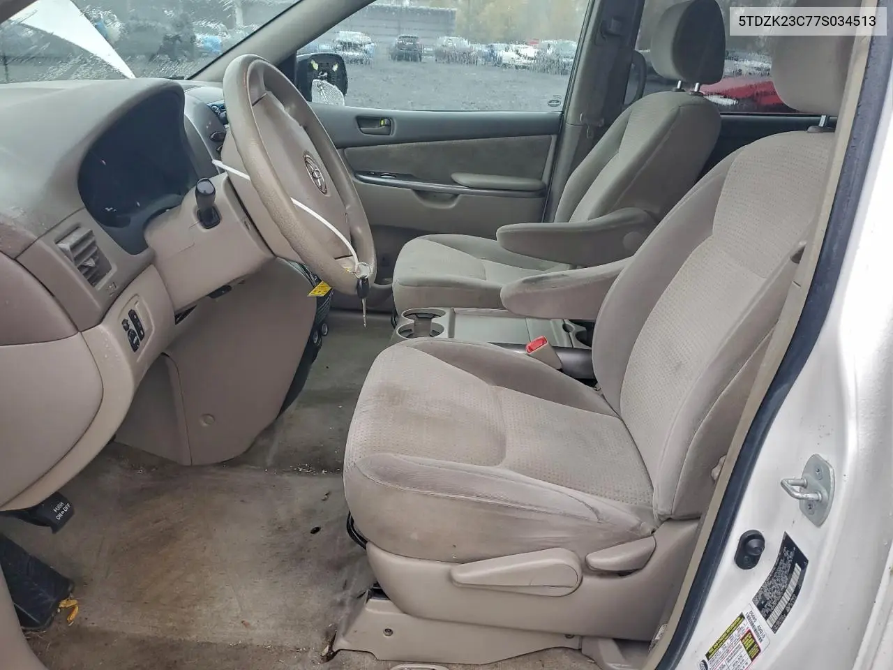 5TDZK23C77S034513 2007 Toyota Sienna