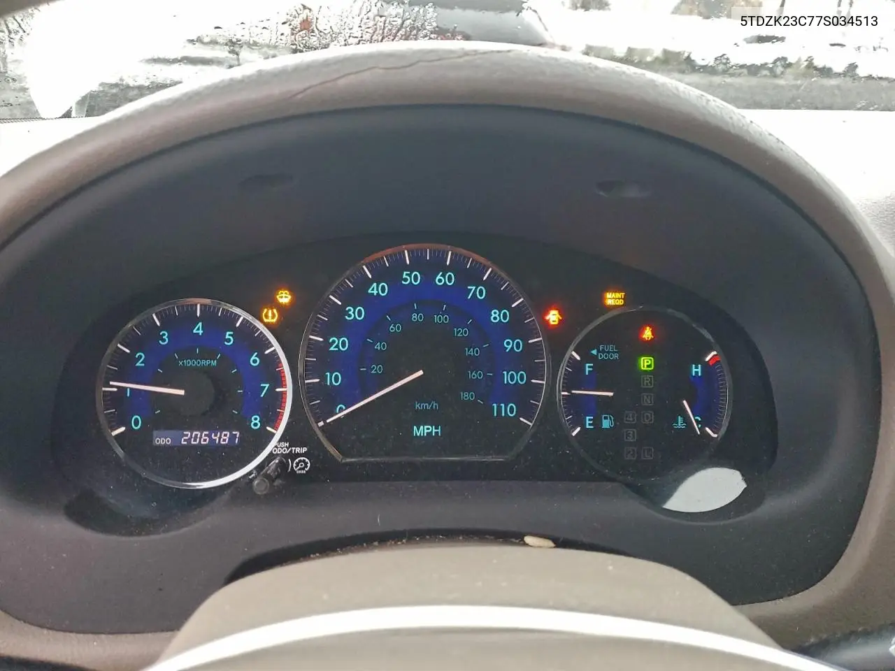 5TDZK23C77S034513 2007 Toyota Sienna