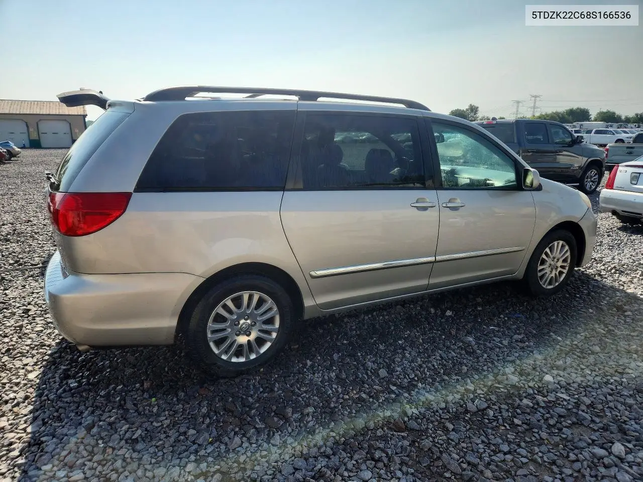 2008 Toyota Sienna Xle Limited VIN: 5TDZK22C68S166536 Lot: 57673456
